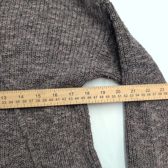 American Eagle Gray Lace-Up V-Neck Sweater Size S - Picture 9 of 10